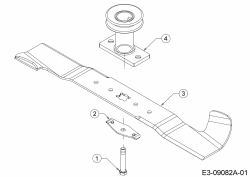 Ersatzteile Wingart Motormäher mit Antrieb BR 1646 RA Typ: 12A-THBQ601  (2015) Messer, Messeraufnahme