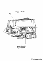 Cub Cadet Ersatzteile Rasentraktoren CC 919 HG 13HJ93AG603  (2016) Motor Briggs & Stratton