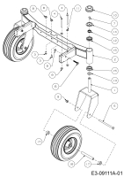 Cub Cadet Ersatzteile Zero Turn Z-Force LZ 60 17BIDAGD010  (2015) Vorderachse