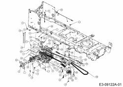 Ersatzteile Massey Ferguson Rasentraktoren MF 50-24 SD Typ: 13HQ93GP695  (2015) Fahrantrieb