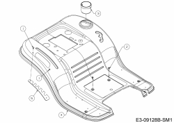 Ersatzteile Silverline Rasentraktoren Silvertrac 107 T/175 Typ: 13IN76KG677  (2019) Sitzwanne