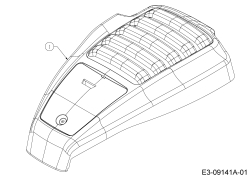Cub Cadet Ersatzteile Kantenschneider LE 100 25B-552J710  (2016) Motorhaube
