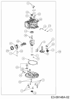 Ersatzteile MTD-Motoren Vertikal 1P61BHB Typ: 752Z1P61BHB  (2014) Rumpfmotor