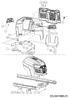 Cub Cadet Ersatzteile Gartentraktoren GTX 2100 14A-3GE-603  (2016) Motorhaube A-Style