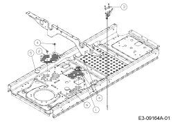 Cub Cadet Ersatzteile Zero Turn RZT 42 17ADCACS603  (2015) Halteplatten Rahmen