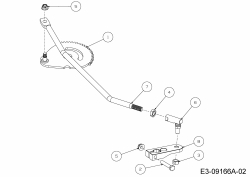 Ersatzteile MTD Rasentraktor 420/38 Typ: 13A2765F308  (2015) Lenkschubstange, Lenksegment 