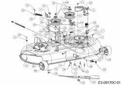 Ersatzteile MTD Rasentraktor 20/42 Automatic Typ: 13AT785S306  (2017) Mähwerk S (42/107cm) 