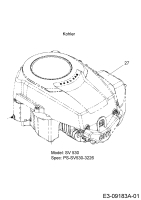 Cub Cadet Ersatzteile Rasentraktoren LT3 PS107K 13AV79DG603  (2020) Motor Kohler
