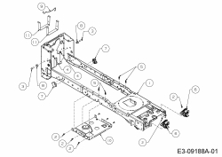 Cub Cadet Ersatzteile Rasentraktoren LX 50 13AQA1CQ330  (2015) Rahmen