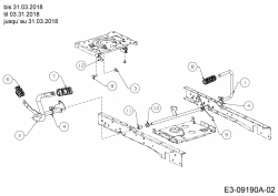 Cub Cadet Ersatzteile Rasentraktoren XT2 PS117I 13BZA1CN603  (2018) Pedale bis 31.03.2018
