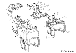 Cub Cadet Ersatzteile Rasentraktoren LX 50 13AQA1CQ330  (2015) Armaturenbrett