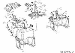 Ersatzteile WOLF-Garten Rasentraktor 106.185 H Typ: 13ALA1VR650  (2017) Armaturenbrett 