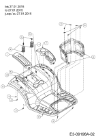 Cub Cadet Ersatzteile Rasentraktoren LX 42 KH 13APA1CS330  (2015) Sitzwanne bis 27.01.2015