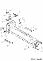 Cub Cadet Ersatzteile Rasentraktoren LX 50 13AQA1CQ330  (2016) Mähwerksaushebung