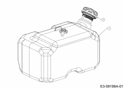 Cub Cadet Ersatzteile Rasentraktoren LX 50 13AQA1CQ330  (2015) Tank