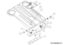 Cub Cadet Ersatzteile Rasentraktoren LX 50 13AQA1CQ330  (2015) Sitzträger