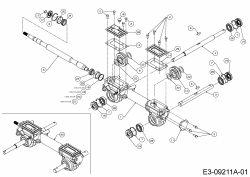 Cub Cadet Ersatzteile Motorhacken RT 35 21A-62M8710  (2017) Getriebe