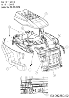 Cub Cadet Ersatzteile Rasentraktoren LX 42 13AZA4CS330  (2017) Motorhaube C-Style bis 10.11.2016
