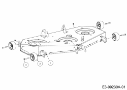 Ersatzteile Black Edition Rasentraktoren 285-117 TWIN KH Typ: 13BIA1KT615  (2019) Räder Mähwerk