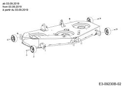 Cub Cadet Ersatzteile Gartentraktoren XT3 QS127 14BIA5CQ603  (2019) Räder Mähwerk ab 03.09.2019