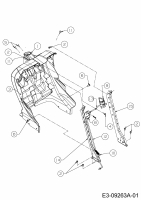 Ersatzteile Troy-Bilt Gartentraktoren TB 2654 Typ: 14AR94KK066  (2015) Armaturenbrett