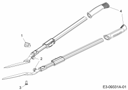 Ersatzteile Troy-Bilt Manuelle Heckenscheren HS 1000 T (TB) Typ: 73AHA001609  (2017) Grundgerät