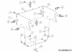 Ersatzteile Zubehör Garten- und Rasentraktoren Grasfangeinrichtung für A Serie (NX-15) mit Mähwerk Q (50/127cm) Typ: 19A30018100  (2015) Aufnahmebügel, Schraubensatz Aufnahmebügel