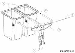 Ersatzteile Zubehör Zero Turn Grasfangeinrichtung für RZT 54 mit Mähwerk W (54/137cm) Typ: 19A70043OEM (2016) Grasfangsack