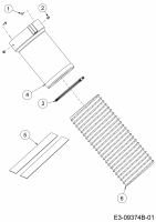 Ersatzteile Zubehör Zero Turn Grasfangeinrichtung für RZTL 50 mit Mähwerk Q (50/127cm) Typ: 19A70043OEM  (2017) Schlauch, Röhre