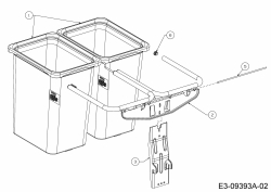 Ersatzteile Zubehör Garten- und Rasentraktoren Grasfangeinrichtung für 900 Serie (NX-09) mit Mähwerk T (46/117cm) Typ: 19A30003OEM  (2015) Grasfangsack