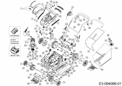 Ersatzteile WOLF-Garten Akku Rasenmäher ohne Antrieb 72V Li-Ion Power 37 Typ: 18AKHJ23650R  (2018) Grundgerät 