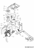 Ersatzteile MTD Rasentraktor Mnirider 76 RDHE Typ: 13A721SD600  (2017) Fahrantrieb 