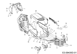 Cub Cadet Ersatzteile Rasentraktoren LT3 PS107 13HT79DG603  (2020) Motorhaube D-Style