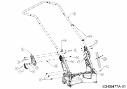 Ersatzteile WOLF-Garten Benzin Rasenmäher mit Antrieb Expert 46 BA V IS Typ: 12BGK17E650  (2017) Holm 