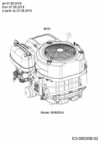 Cub Cadet Ersatzteile Zero Turn XZ1 107 17DMCACS603  (2020) Motor MTD ab 07.08.2018