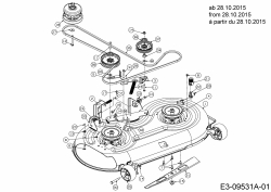 Cub Cadet Ersatzteile Zero Turn RZT L 42 17BMCACS603  (2016) Mähwerk S (42/107cm) ab 28.10.2015