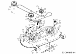 Cub Cadet Ersatzteile Zero Turn XZ1 107 17CMCACS603  (2017) Mähwerk S (42/107cm) ab 28.10.2015