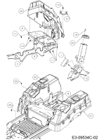 Cub Cadet Ersatzteile Zero Turn XZ3 122 47AIDGHB603 (2022) Sitzplatte, Trägerplatte Tank
