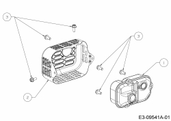 Ersatzteile MTD-Motoren Vertikal 1P57NH Typ: 752Z1P57NH  (2017) Auspuff