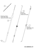 Cub Cadet Ersatzteile Motormäher mit Antrieb CC 46 SPC V 12BVK1KC603  (2016) Bowdenzüge
