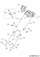 Ersatzteile WOLF-Garten Benzin Rasenmäher mit Antrieb Expert 53 BA V HW Typ: 12ABPV5L650  (2016) Holm 