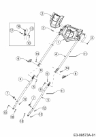 Ersatzteile WOLF-Garten Benzin Rasenmäher mit Antrieb Expert 46 BA V HW Typ: 12ABTV5E650  (2020) Holm 