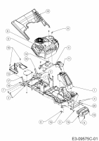 Ersatzteile WOLF-Garten Rasentraktor Scooter Pro Typ: 13B226HD650  (2019) Frontgewicht, Verkleidungen 