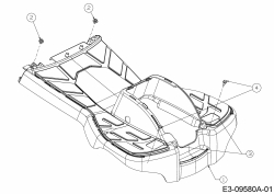 Ersatzteile MTD Rasentraktor Minirider 76 SDHE Typ: 13A221JD600  (2016) Trittbrett 