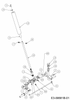 Ersatzteile MTD Rasentraktor Minirider 60 RDHE Typ: 13A521SC600  (2018) Lenkung 