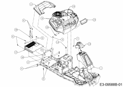 Ersatzteile MTD Rasentraktor Minirider 76 SDHE Typ: 13A221JD600  (2017) Verkleidungen 