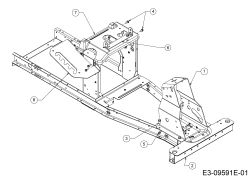 Cub Cadet Ersatzteile E-Rasentraktoren LR2 ES76 33AA27JD603 (2020) Rahmen