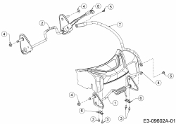 Ersatzteile WOLF-Garten Benzin Rasenmäher mit Antrieb Expert 46 BA V Typ: 12BVK15E650  (2017) Achsen, Höhenverstellung 