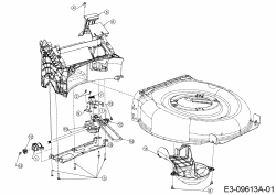 Ersatzteile MTD Benzin Rasenmäher mit Antrieb Smart 46 SPOE Typ: 12BETCS7600  (2016) Getriebe, Keilriemen 