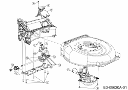 Ersatzteile WOLF-Garten Benzin Rasenmäher mit Antrieb S 4600 AHW Typ: 12B-TR5N650  (2016) Getriebe, Keilriemen 